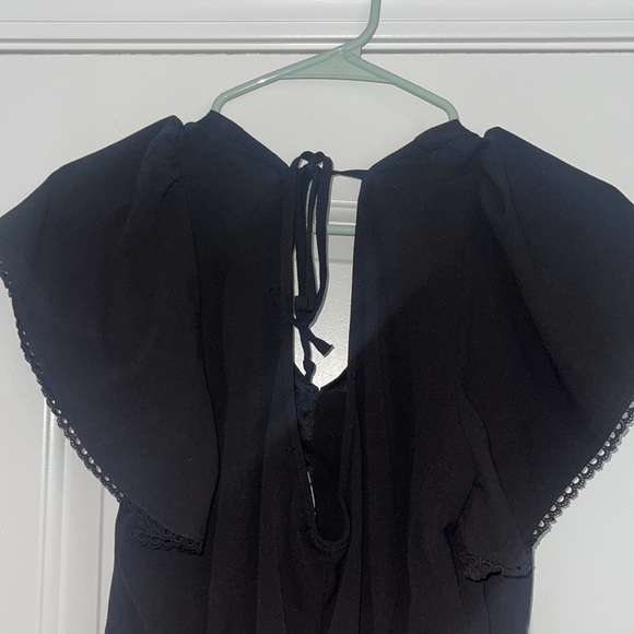 Black Cute Romper Fun Tie in the Back! - Picture 4 of 5